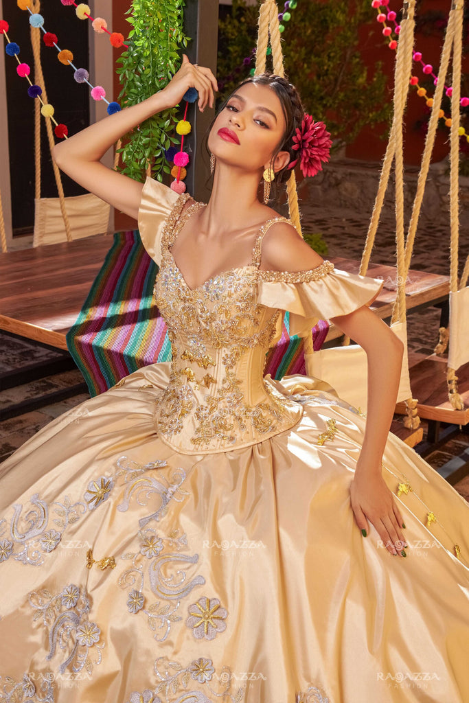 2-Piece Dress with Off-Shoulder Corset - M40-140 RAGAZZA Morteza Boutique L.A 2-Piece Dress with Off-Shoulder Corset - M40-140 RAGAZZA Morteza Boutique L.A