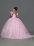 Pink, baby blue dress quinceañera, Style 80609