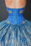 Sapphire Serenity Mitzy 001: Two-Piece Ensemble with Removable Skirt and Bodice