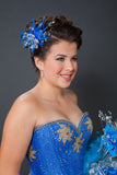 Sapphire Serenity Mitzy 001: Two-Piece Ensemble with Removable Skirt and Bodice